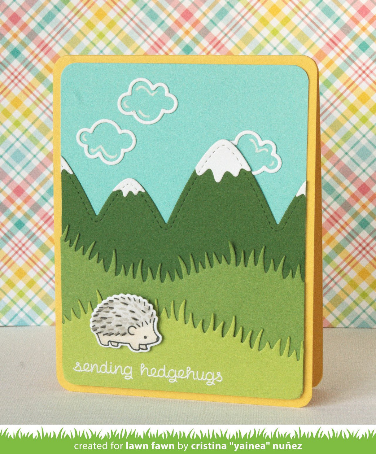 grassy hillside borders