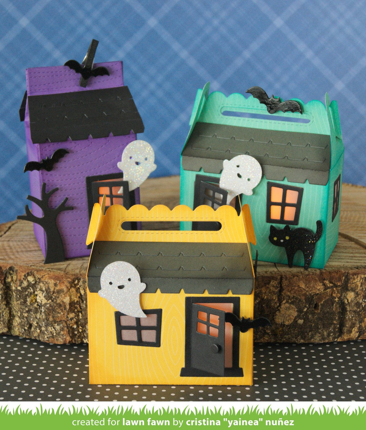 scalloped treat box haunted house add-on