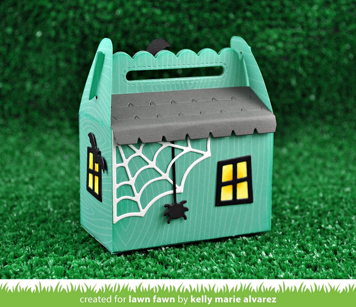 scalloped treat box haunted house add-on