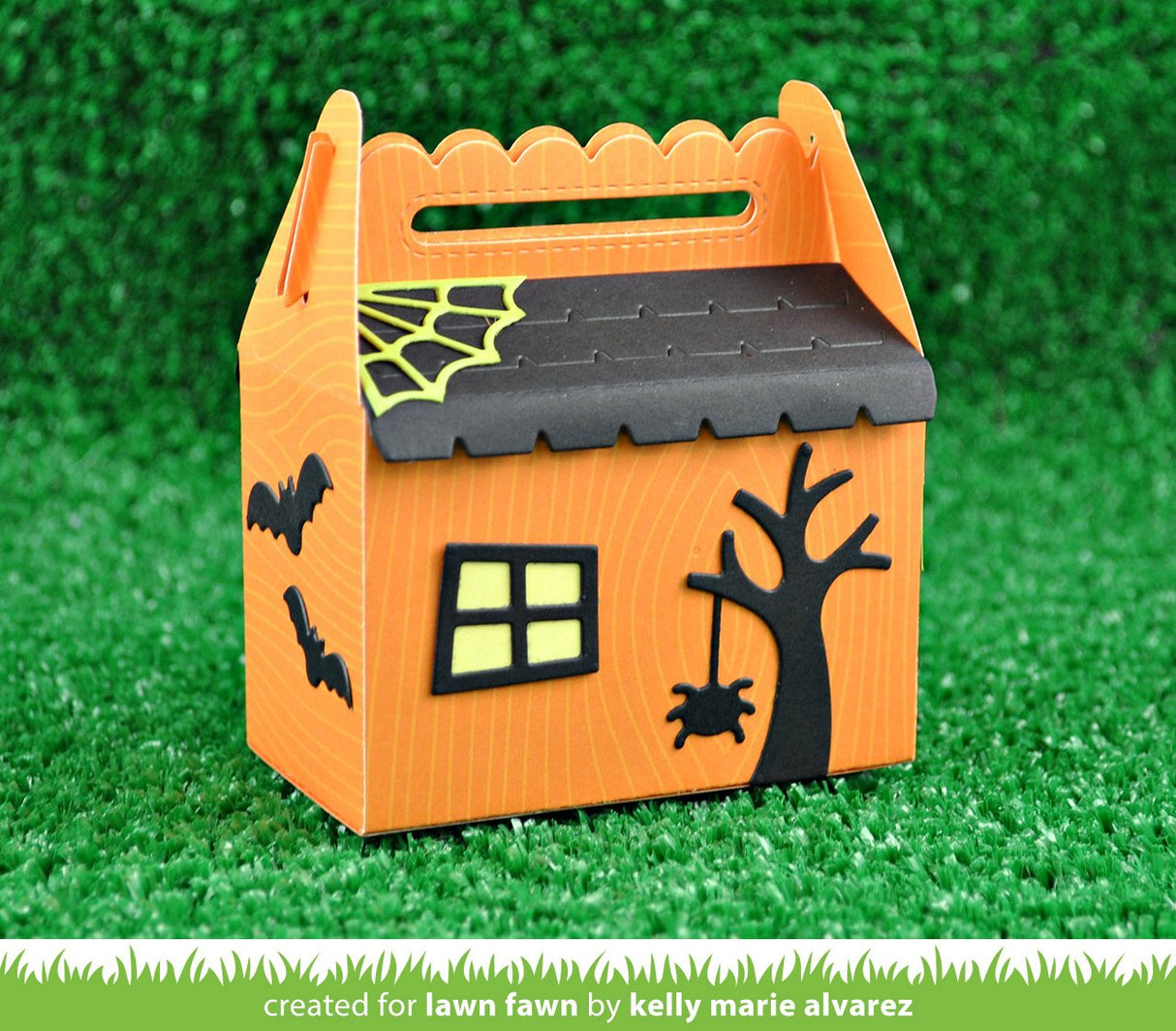scalloped treat box haunted house add-on