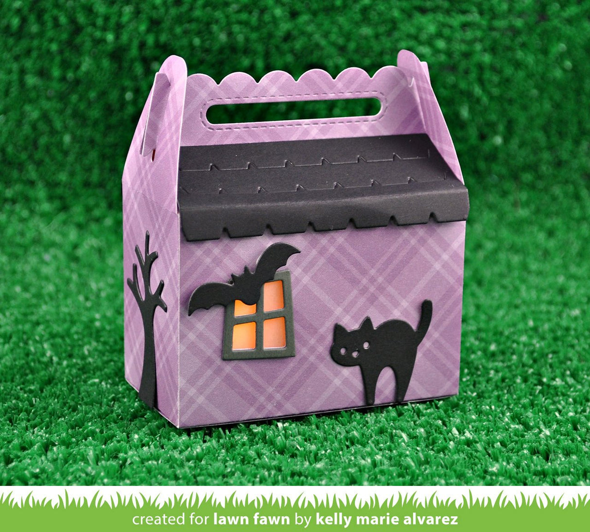 scalloped treat box haunted house add-on