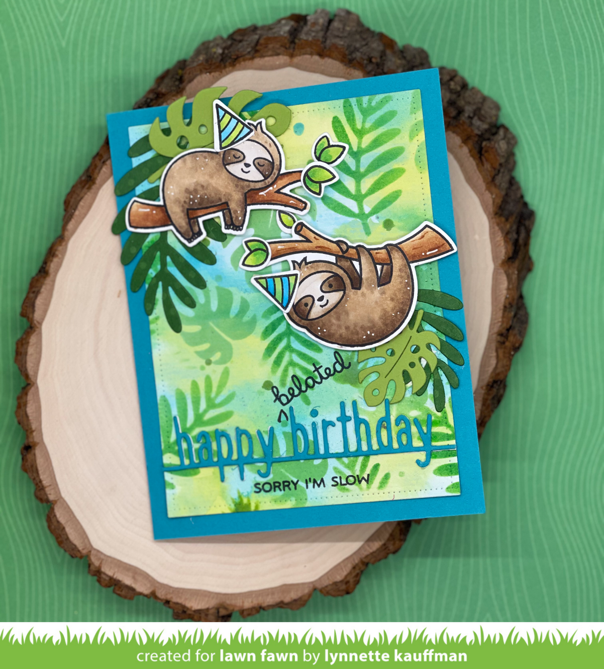 tropical leaves background stencils