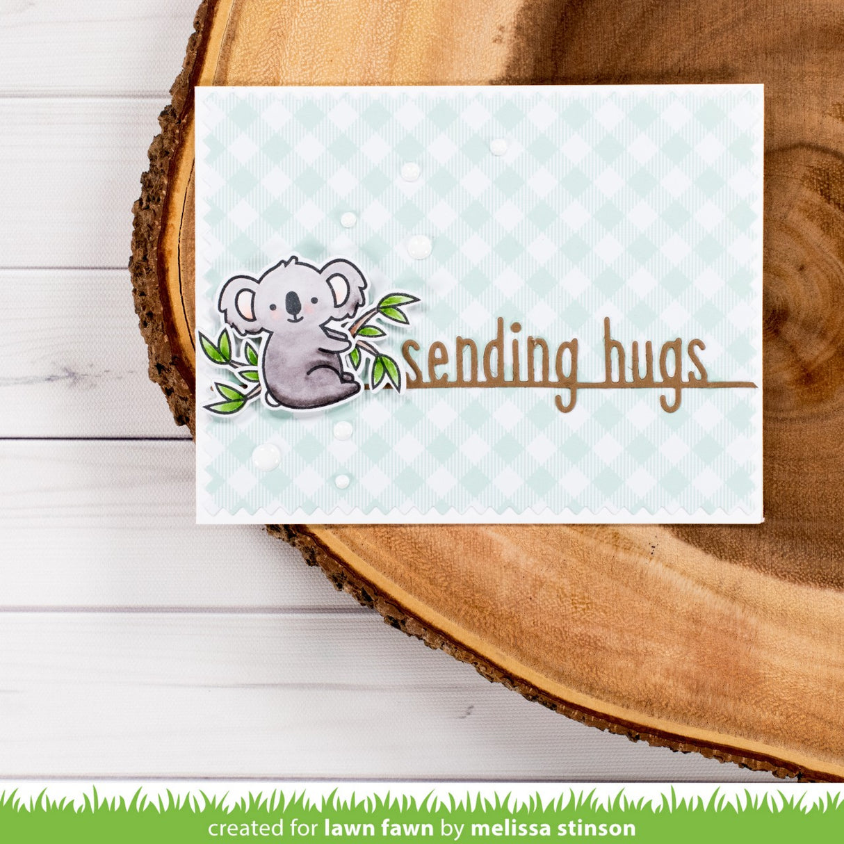 sending hugs line border