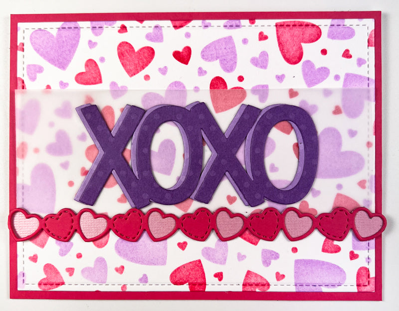 valentine hearts border