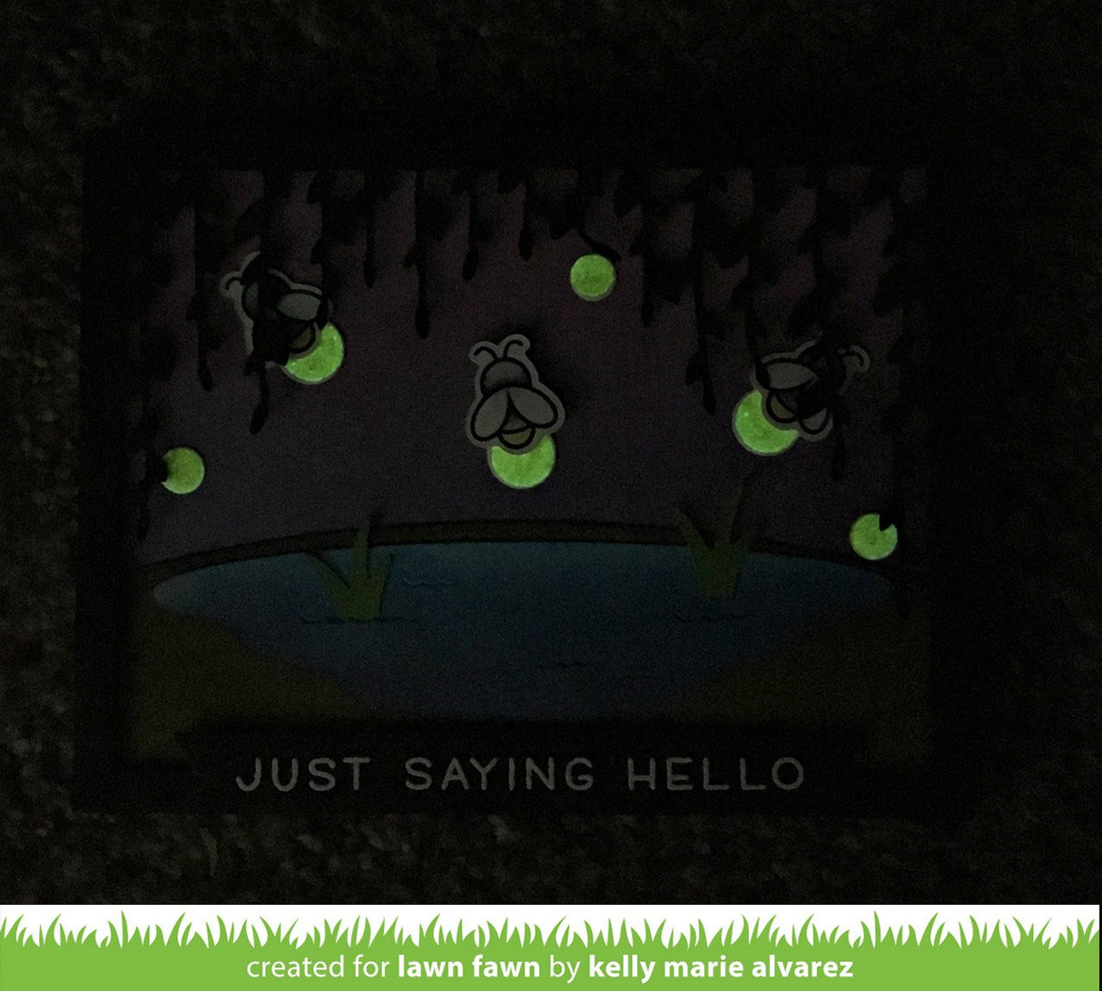 glow-in-the-dark embossing powder