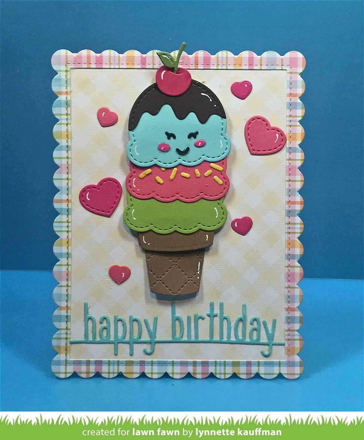 stitched scalloped rectangle frames