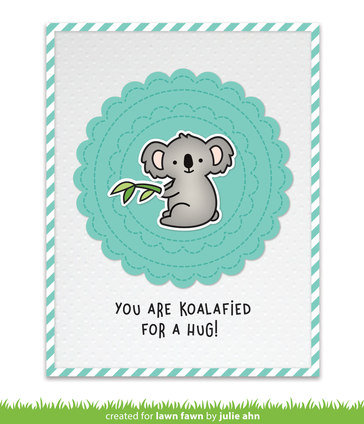 just stitching scalloped circles