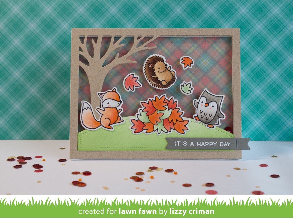 leafy tree backdrop: landscape