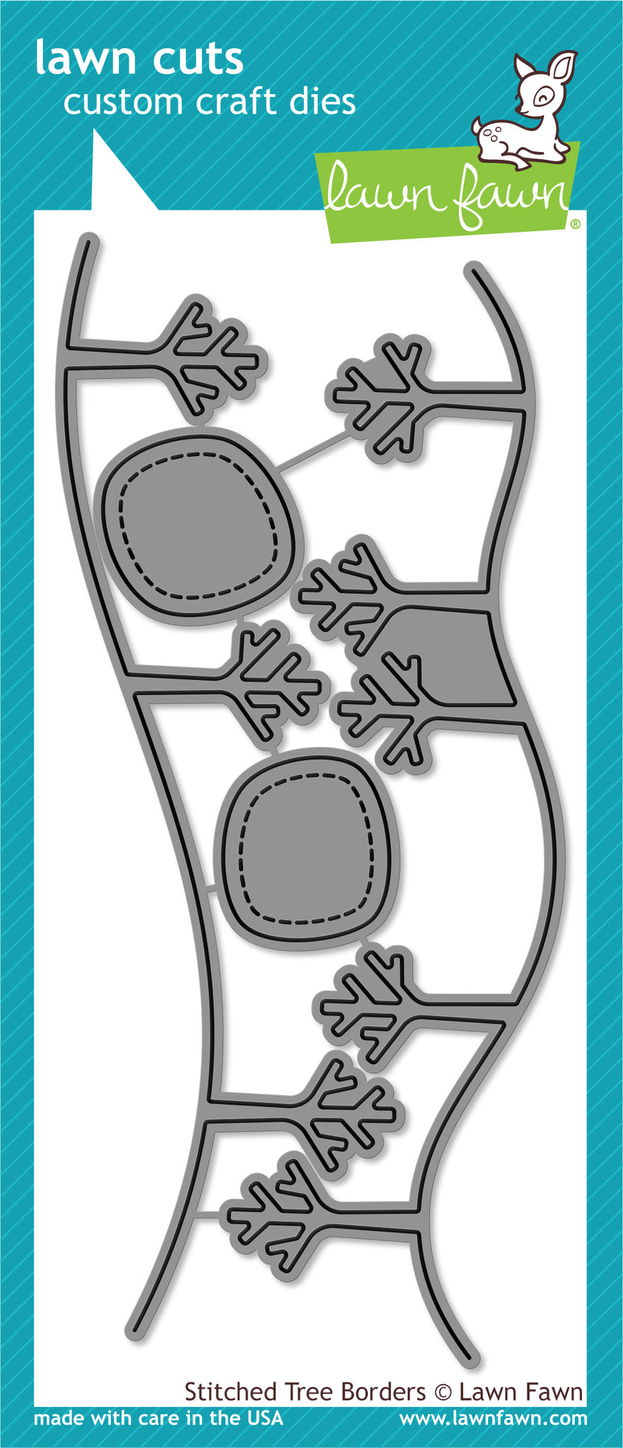 stitched tree borders