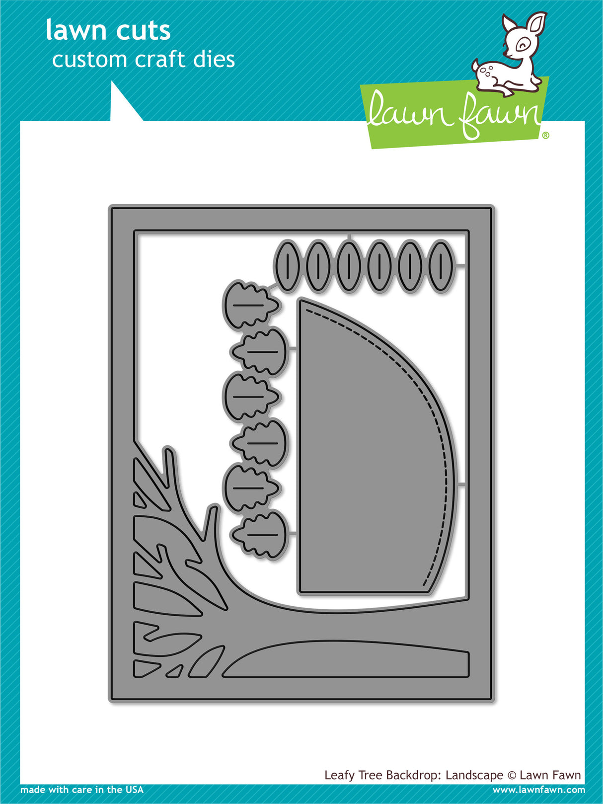 leafy tree backdrop: landscape