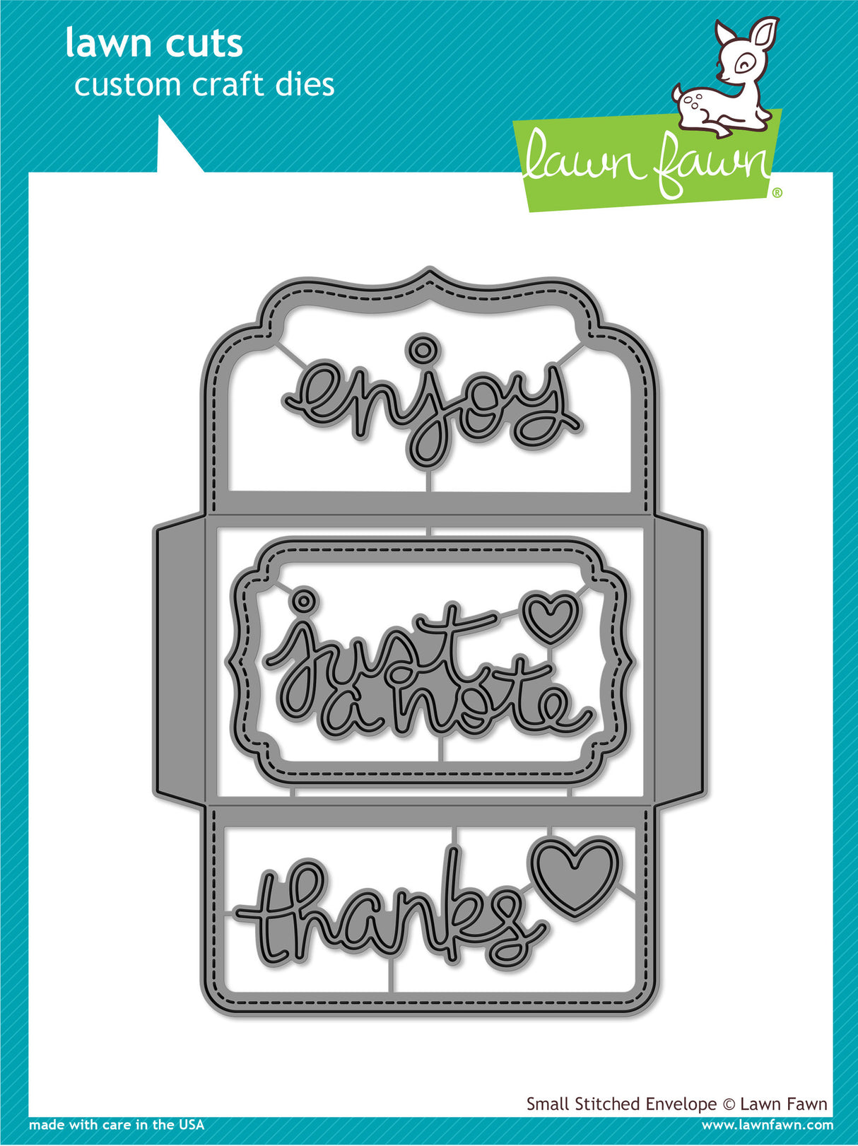 small stitched envelope