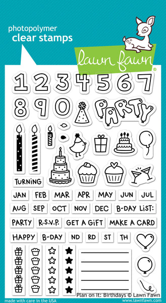 plan on it: birthdays