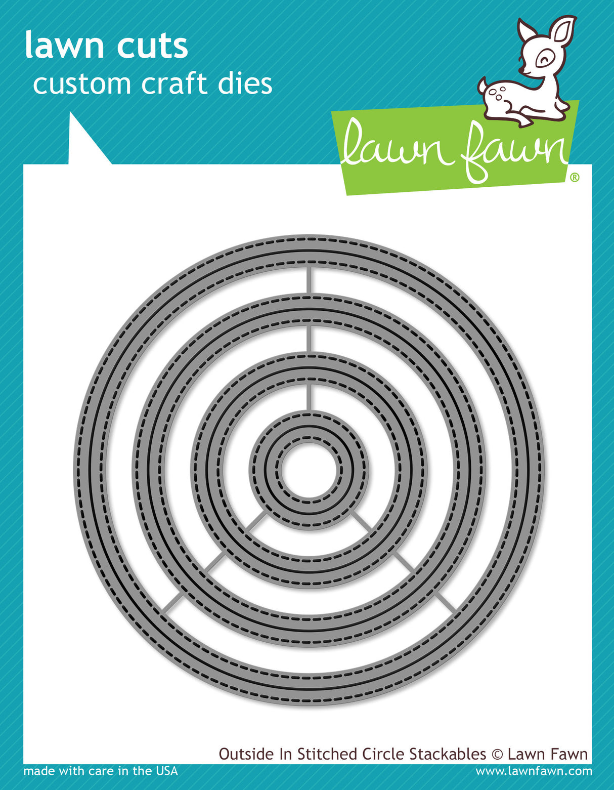 outside in stitched circle stackables