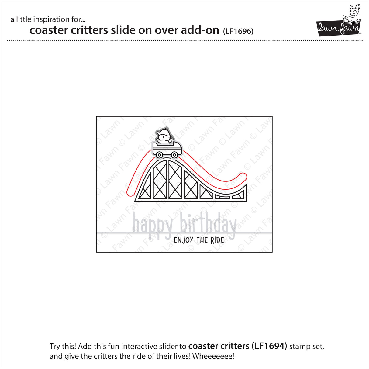 coaster critters slide on over add-on