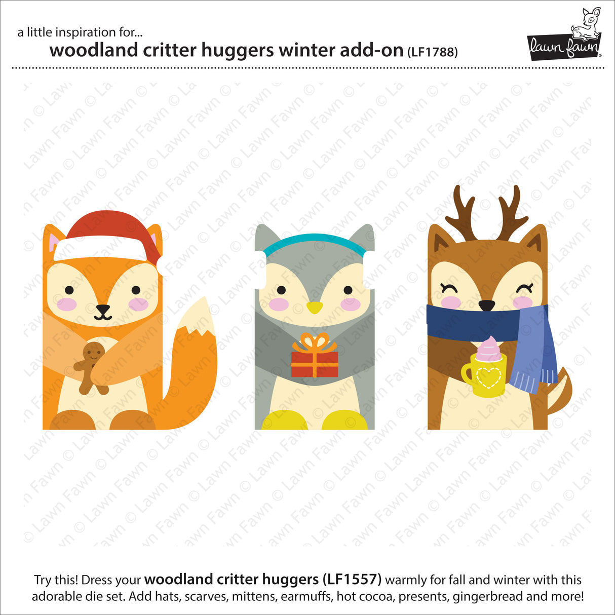 woodland critter huggers winter add-on