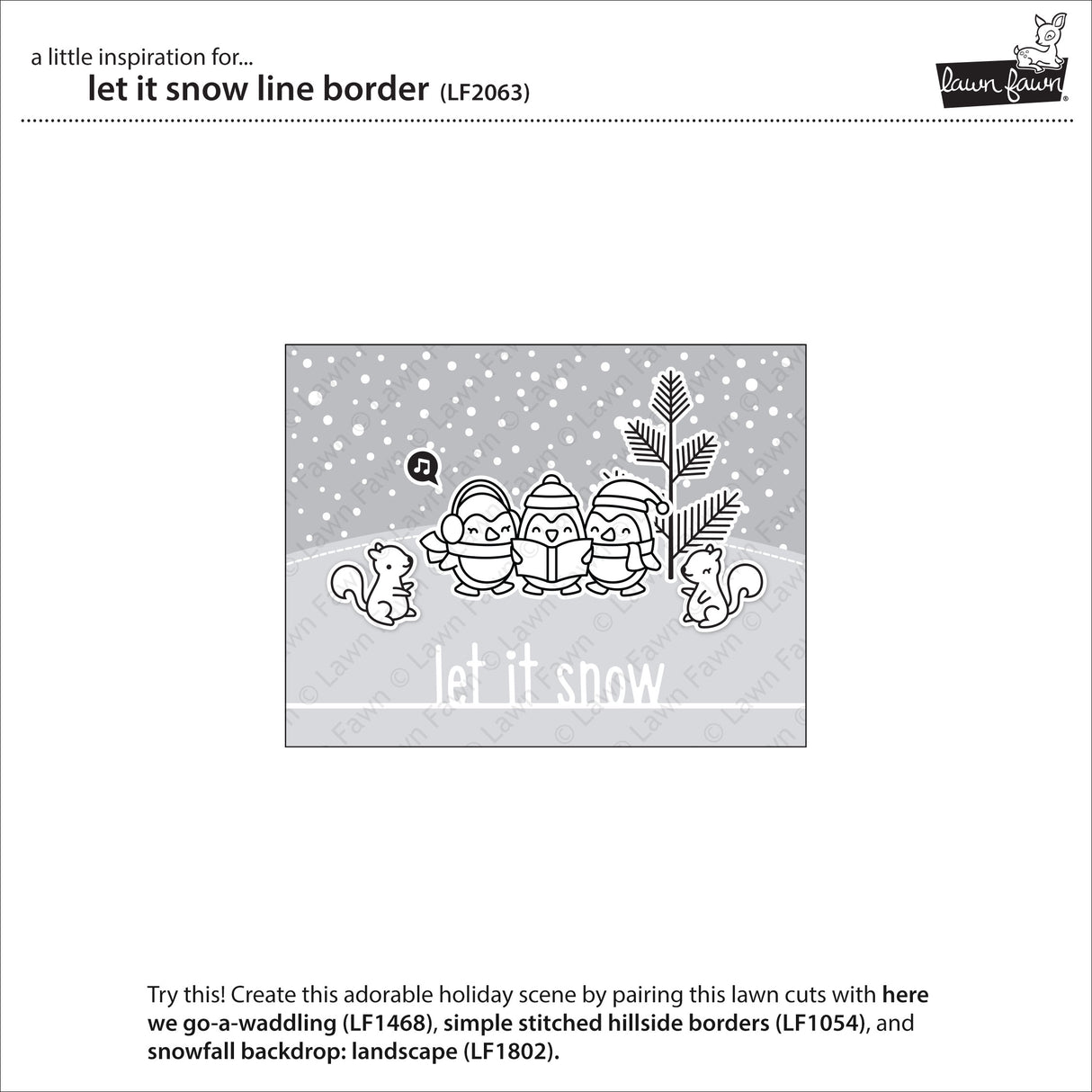 _let it snow line border_