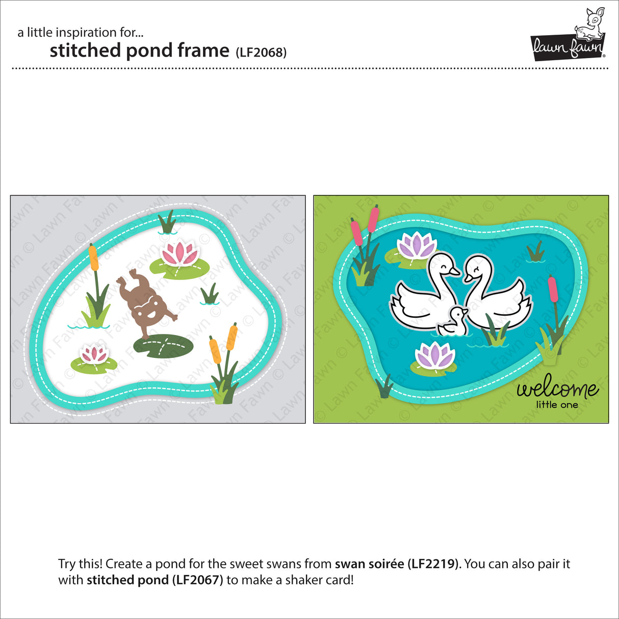 stitched pond frame