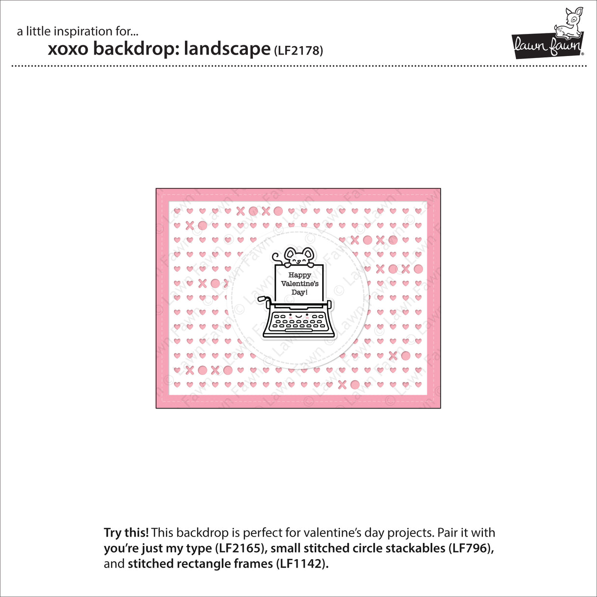 xoxo backdrop: landscape