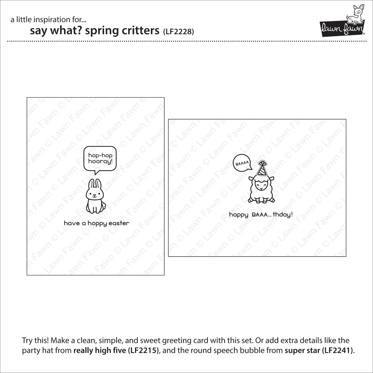 say what? spring critters