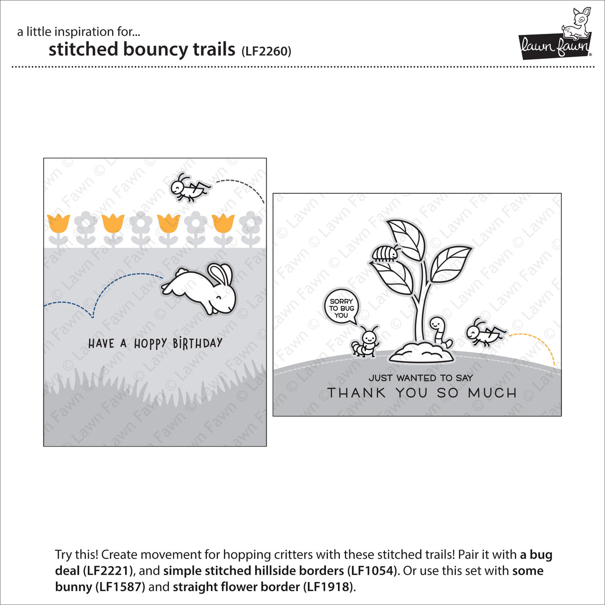 stitched bouncy trails