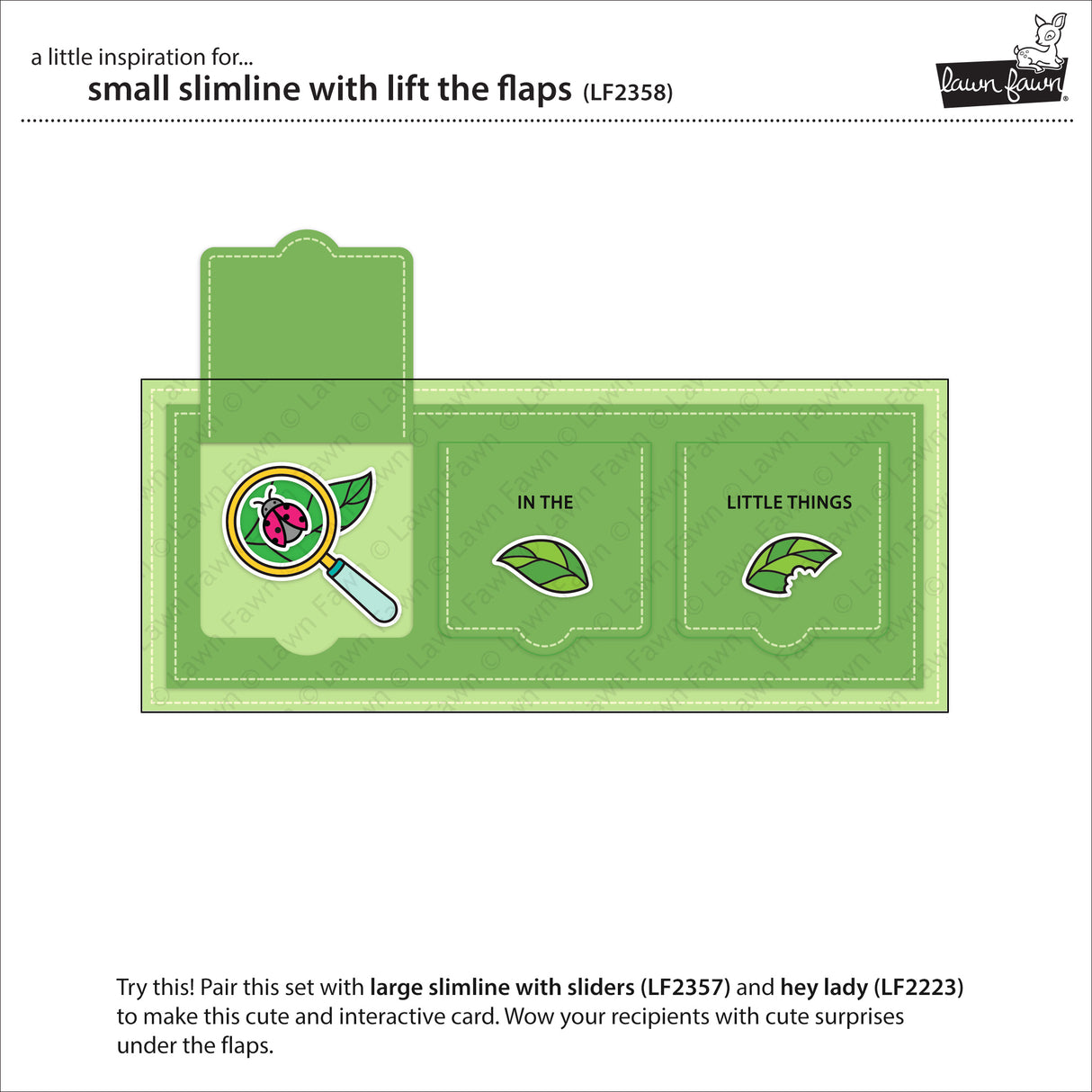 small slimline with lift the flaps
