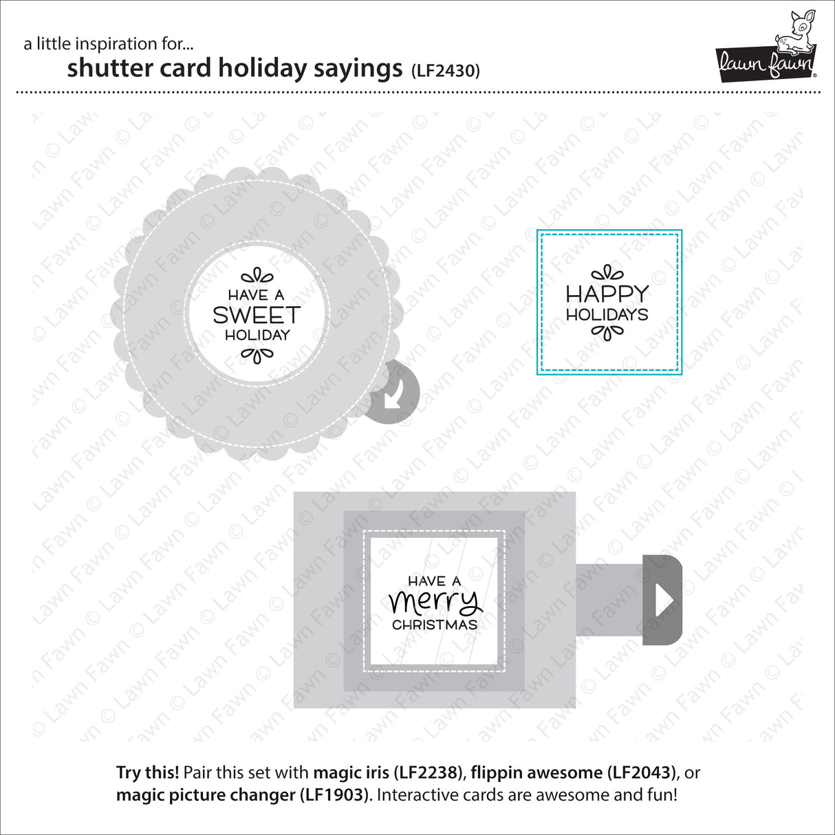 shutter card holiday sayings