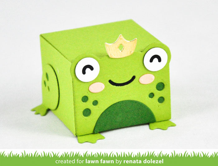 tiny gift box frog add-on