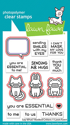 say what? masked critters lawn cuts