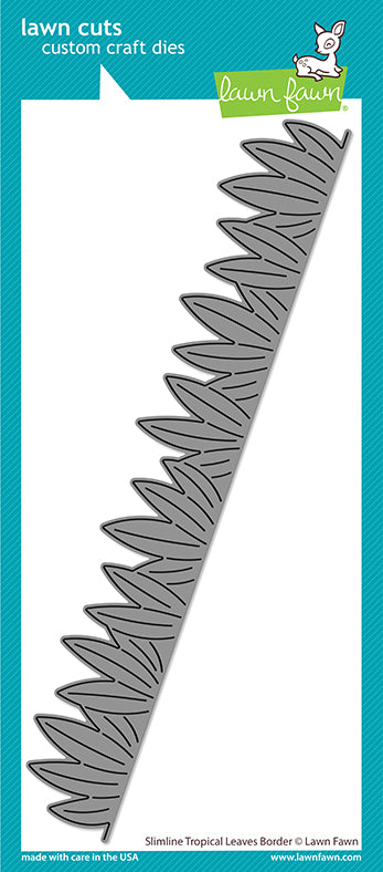 slimline tropical leaves border