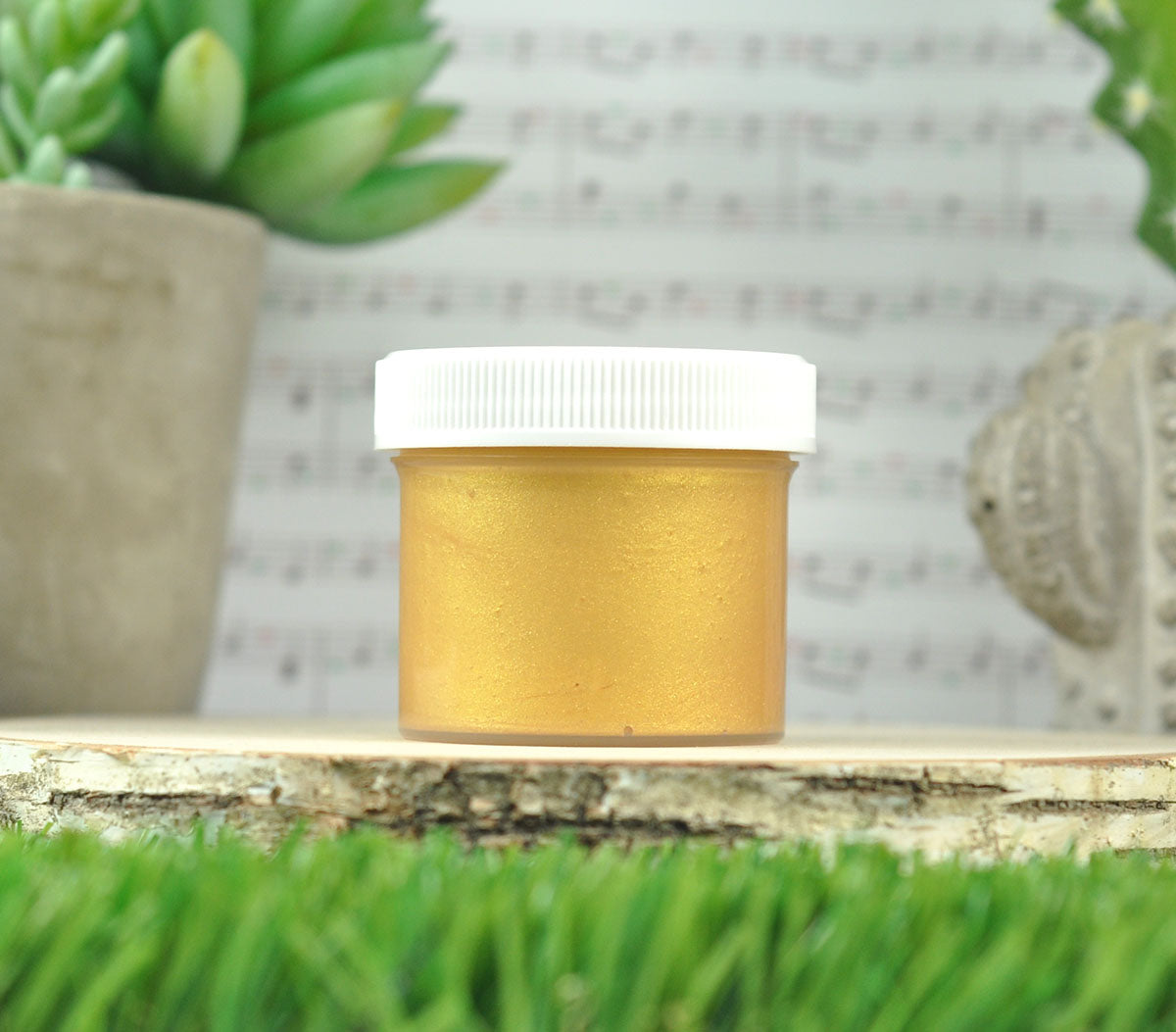 stencil paste - gold