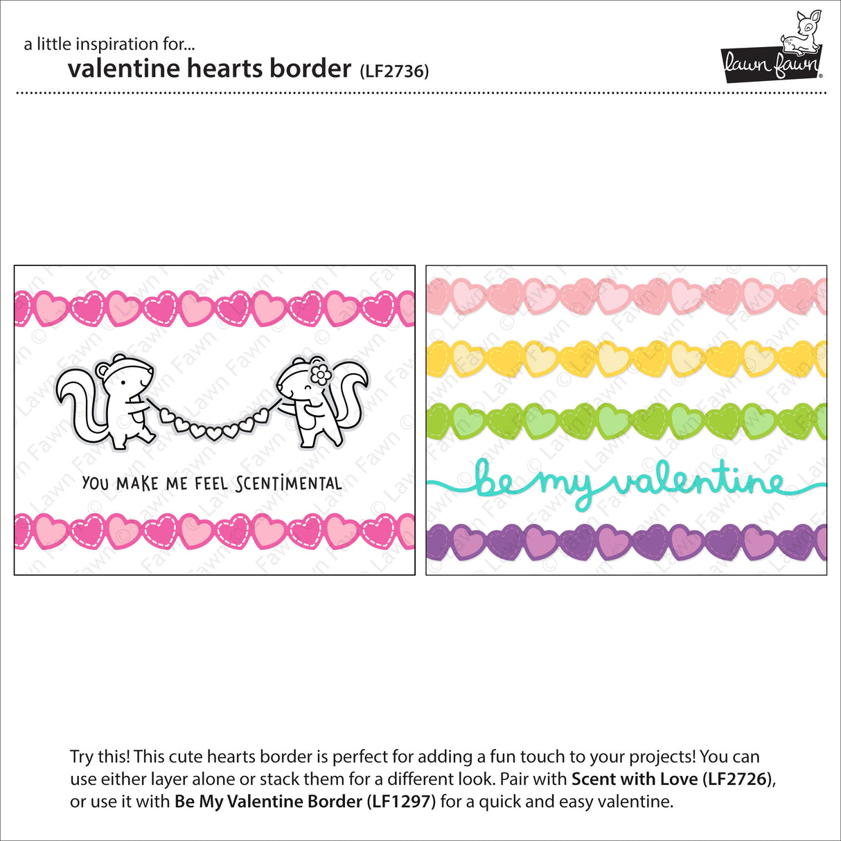 valentine hearts border