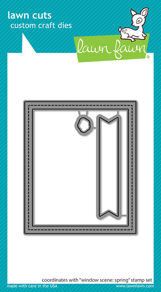 window scene: spring lawn cuts