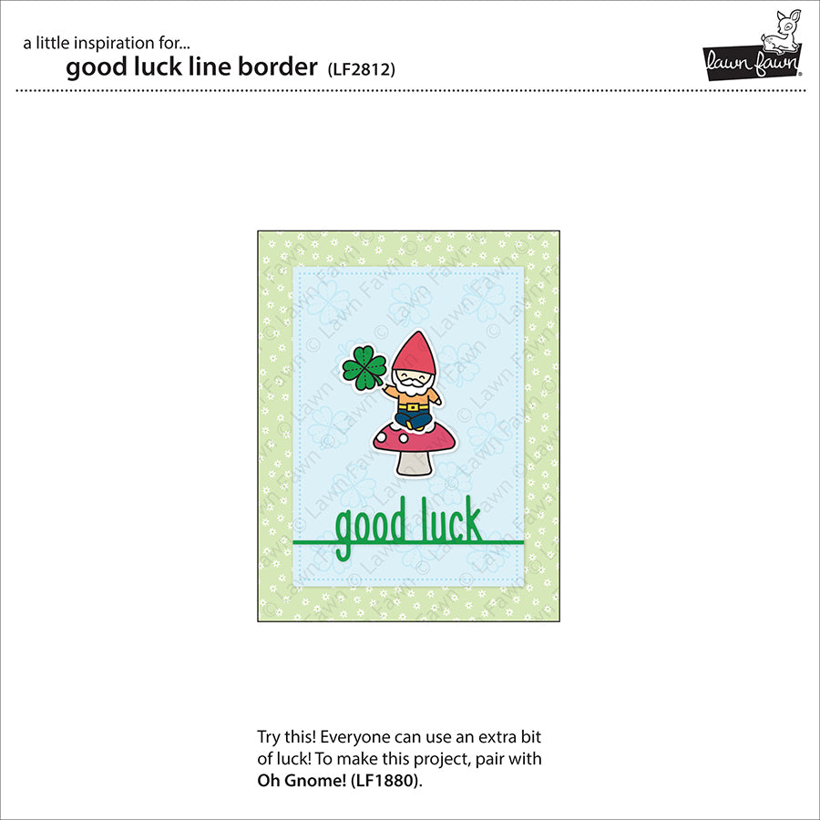 good luck line border