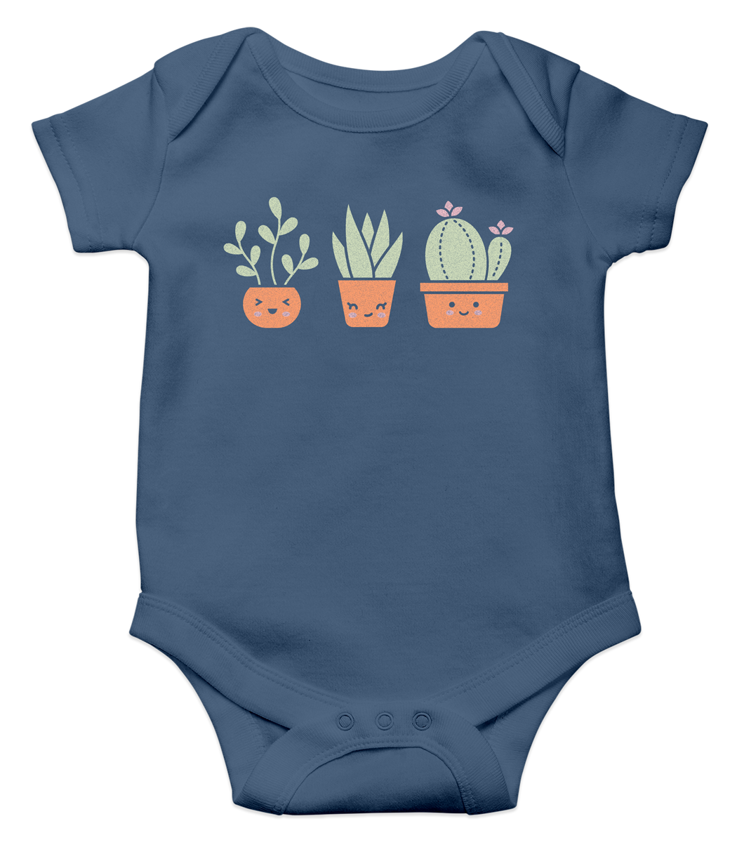 happy succulents onesie (6-12m)