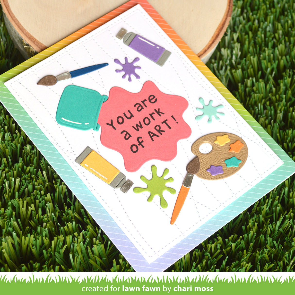 stitched ripple backdrop