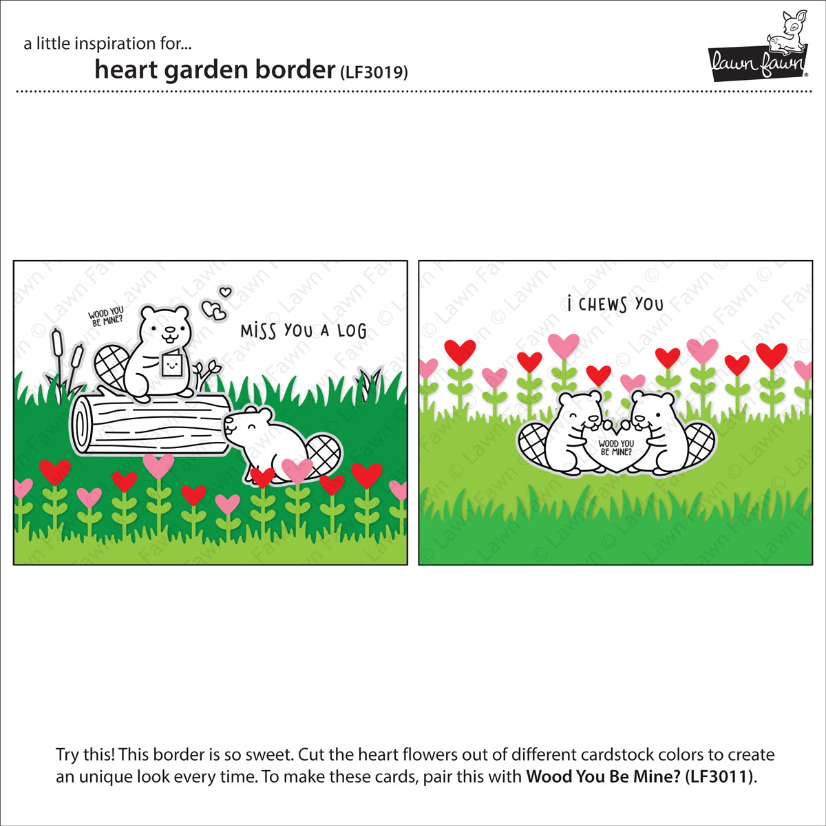 heart garden border