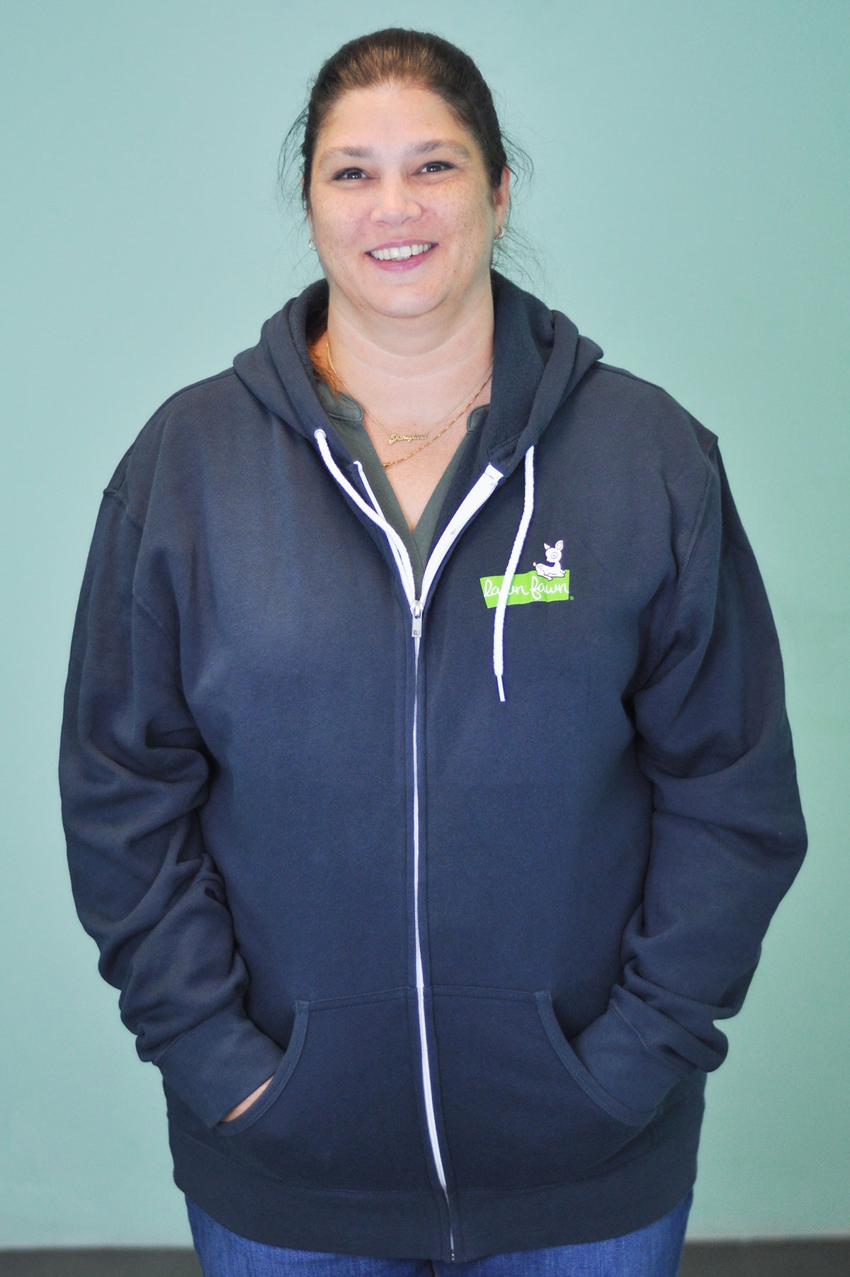 lawn fawn zip-up hoodie - 3XL