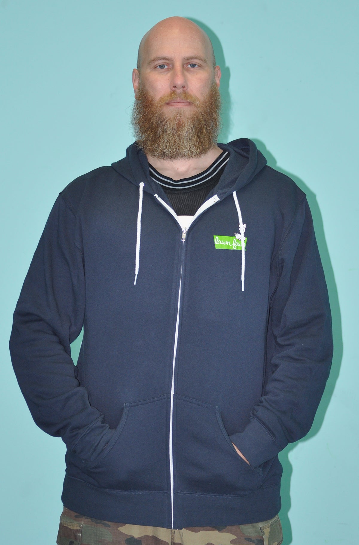 lawn fawn zip-up hoodie - 3XL