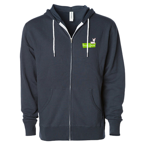 lawn fawn zip-up hoodie - XL