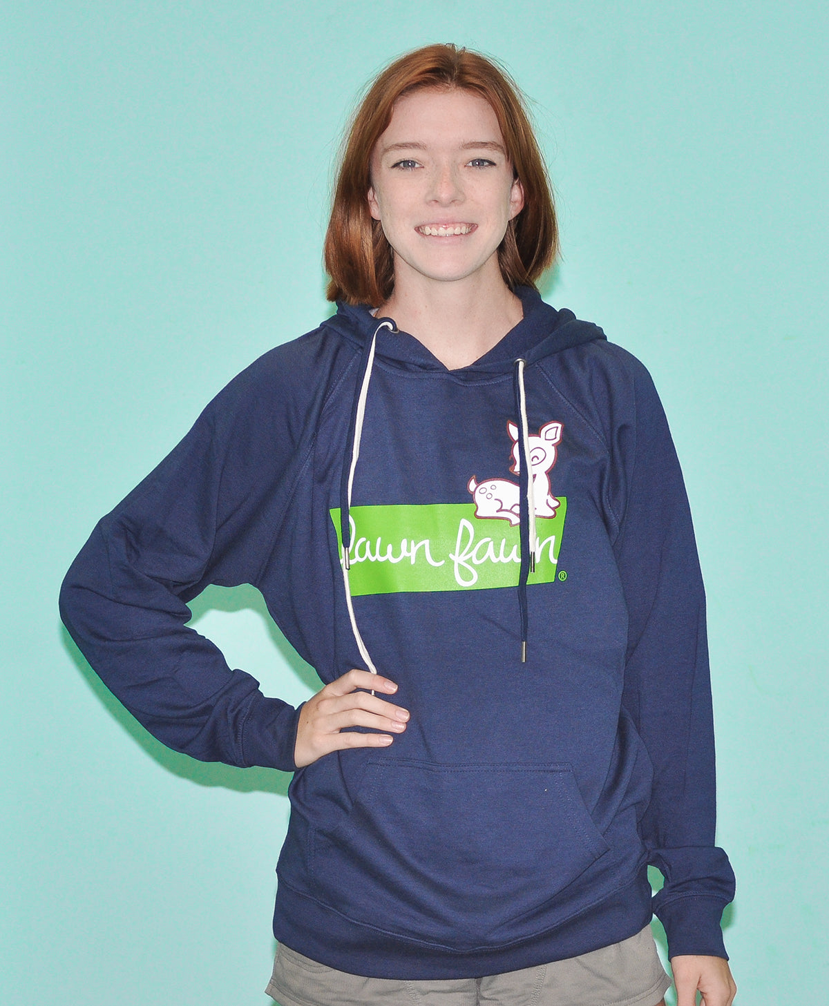 lawn fawn pullover hoodie - medium