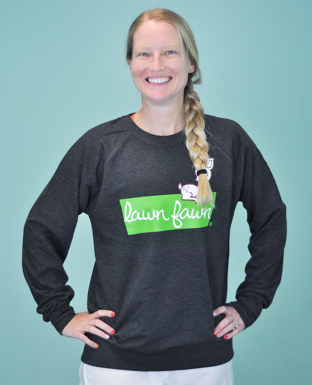 lawn fawn sweatshirt - large