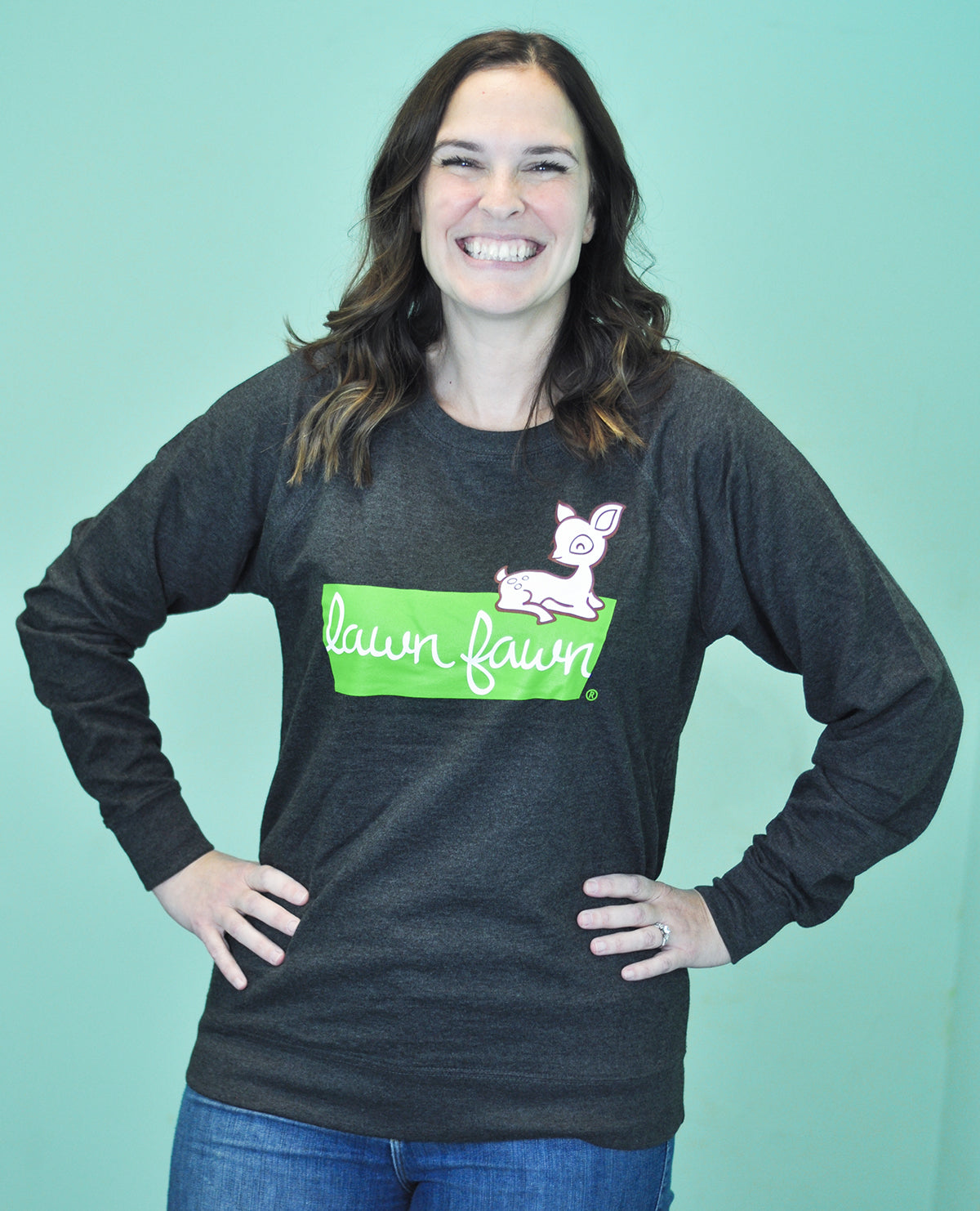 lawn fawn sweatshirt - medium