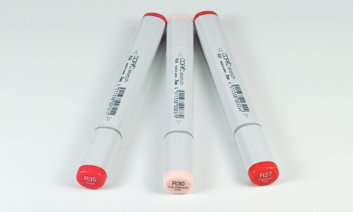 copic sketch markers - R27, R30, R35