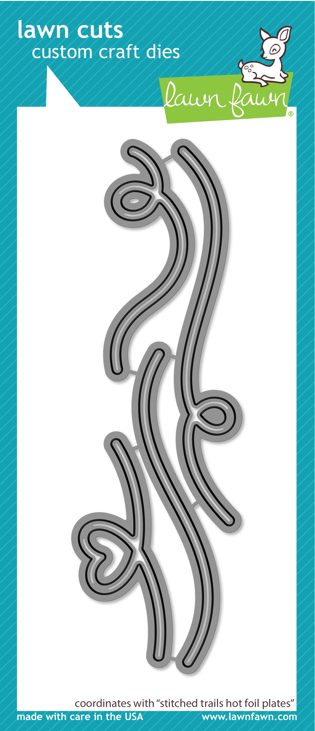 stitched trails hot foil plates lawn cuts