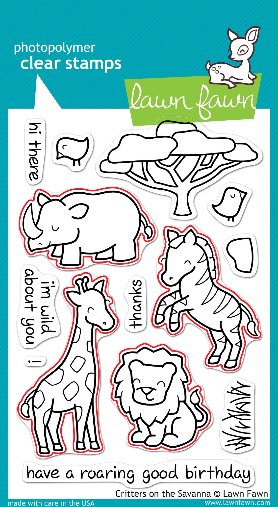 critters on the savanna lawn cuts