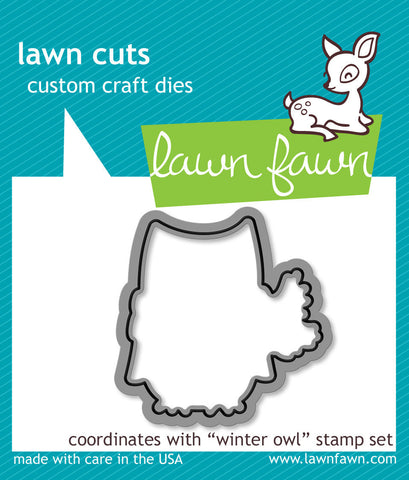 winter owl - lawn cuts