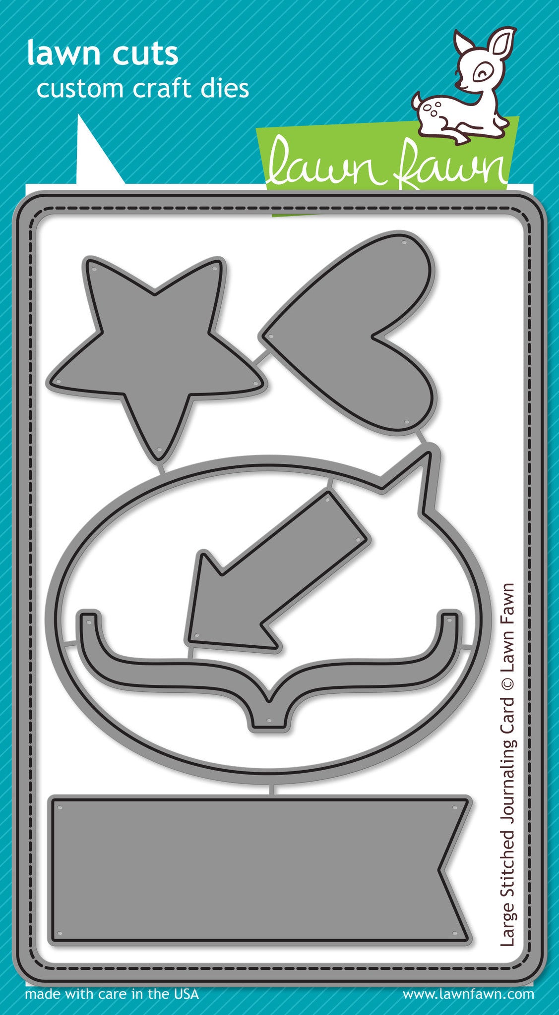 _large stitched journaling card_