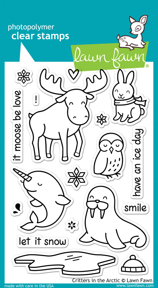 Lawn Fawn Critters in the Jungle Stamp and Die Bundle - Two Lawn Fawn Critters in the Jungle Stamp and Die Bundle - Two
