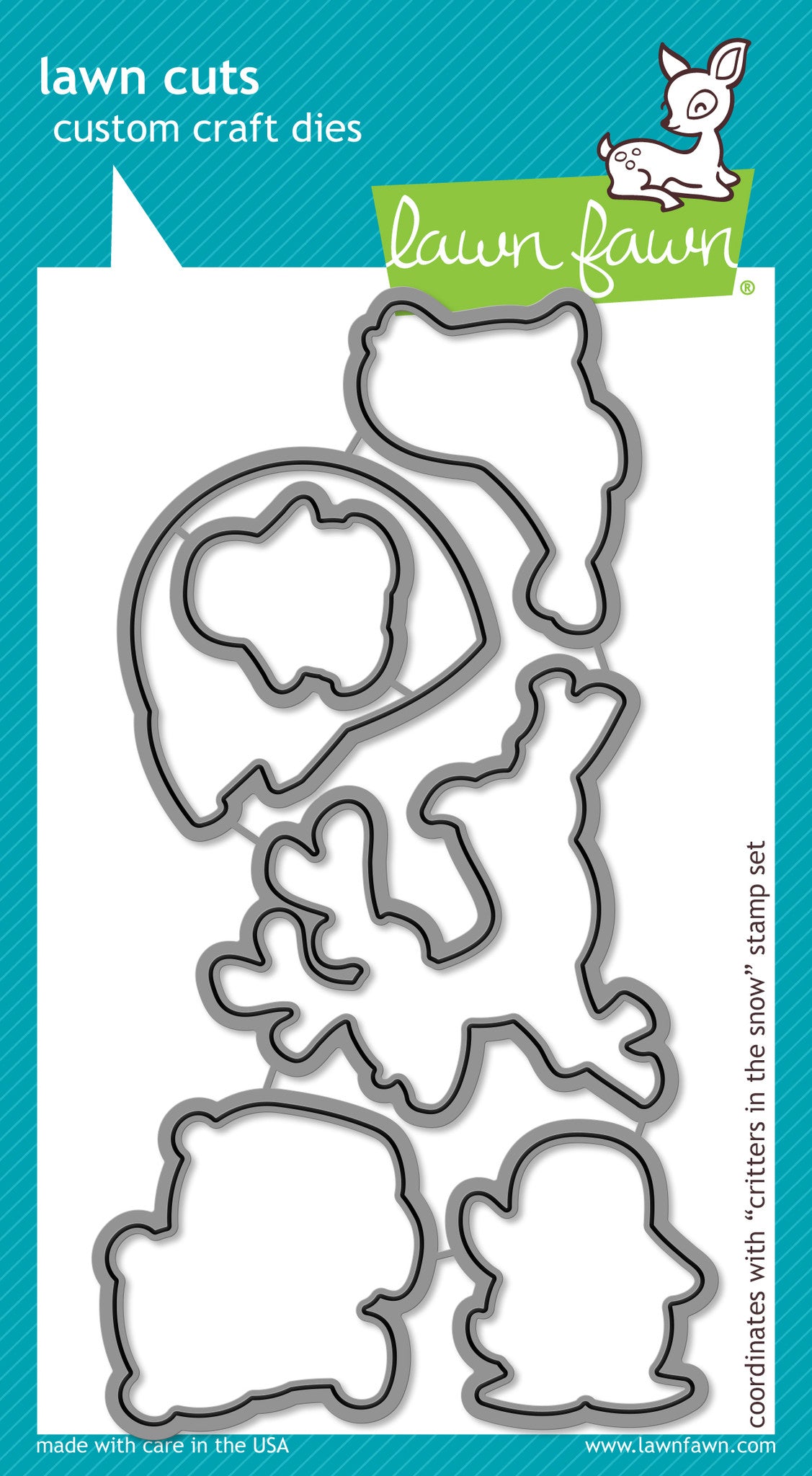 critters in the snow lawn cuts