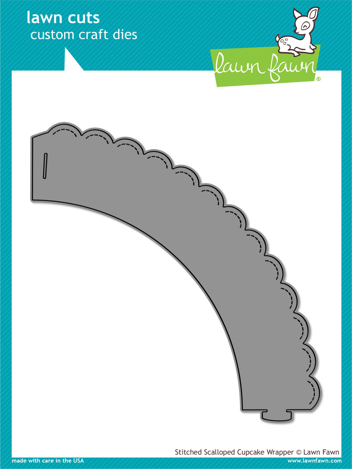 stitched scalloped cupcake wrapper